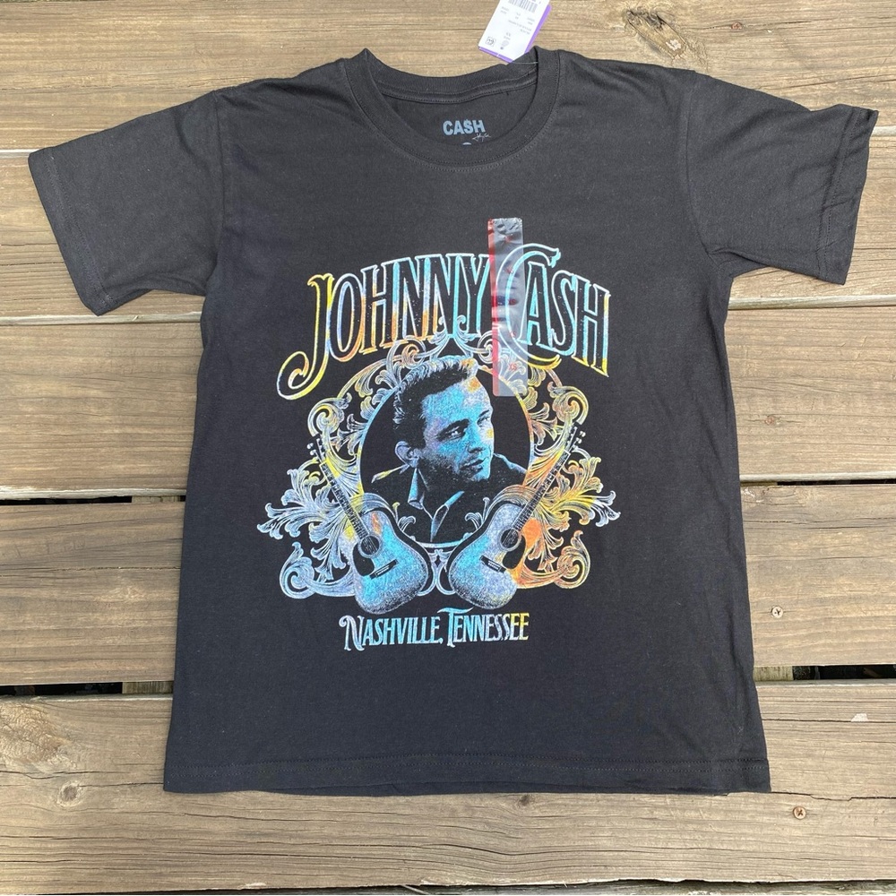 Johnny Cash T-Shirt NEW XS Black Cotton Nashville TN